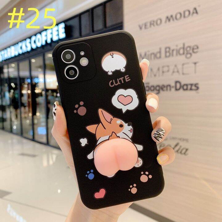 เคสโทรศัพท์การ์ตูนรูปสุนัข-a60s-a49-s23-a57-a56-a26-p36-vision-1-plus-1-pro-เคสหลังโทรศัพท์แบบนิ่มบีบอัดลายพีช