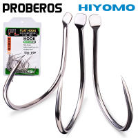 PROBEROS 10ชิ้นหอกตะขอตกปลาขนาด1/0-2/0-3/0-4/0-5/0-6/0 # ช้า Jigging Fishhooks หนามเหล็กคาร์บอนสูงตะขอเดียวน้ำเค็มเรือตกปลารอก KH17201