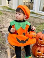 Halloween decoration Halloween theme cos costume pumpkin costume kindergarten performance decoration set boys and girls dress up props