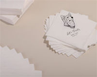 50PCS Custom Illustrated Dog Wedding Napkins ผ้าเช็ดปากงานแต่งงานสำหรับสัตว์เลี้ยงที่กำหนดเองผ้ากันเปื้อนสำหรับสัตว์เลี้ยงที่กำหนดเอง