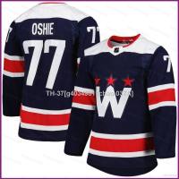 ❁☜ g40349011chao 037A เสื้อกีฬาแขนยาว ลาย NP2 NHL TJ Oshie Navy Washington Capitals Jersey Hockey พลัสไซซ์ PN2