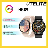 ยูทิไลท์✅พร้อม✅นาฬิกาอัจฉริยะ HK89 AMOLED 1.43นิ้วโชว์ได้ตลอดเวลาโทรผ่านบลูทูธมีการตรวจวัดสุขภาพสมาร์ทวอชสตรีผู้ชาย