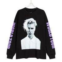 High Street Purpose Tour Justin Bieber Fashion Head Print Long Sleeve T-Shirt