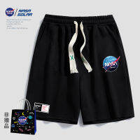 Nasa รุ่นร่วมปี2023ใหม่กางเกงห้าส่วนลำลองสบายระบายอากาศคู่รุ่นเดียวกันใน