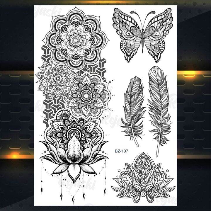 yf-henna-elephant-pendant-temporary-tattoos-for-women-men-lion-butterfly-snake-feather-fake-tattoo-sticker-glamour-back-body-tatoos