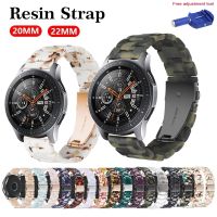 ☊ 20mm 22mm Resin Watch Strap for samsung galaxy watch 3 46mm active 2 40 44mm strap Gear S3 band replacement for huawei gt2 watch