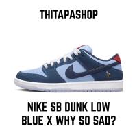 2023 รองเท้ากีฬาลำลองสำหรับผู้ชายและผู้หญิง SB LOW BLUE X WHY SO SAD?