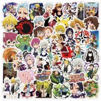 ✐ 50pcs Anime Seven Deadly Sins Cartoon Stickers DIY Guitar Suitcase Skateboard Laptop Phone Graffiti Waterproof Sticker Kids Toys