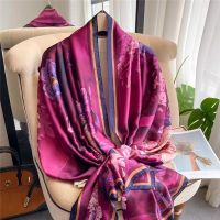 ❇☌ Spring Scarf Womens Luxury Design Scarf Silk Smooth Scarf Soft Muslim Headband Shawl Beach 85x180cm