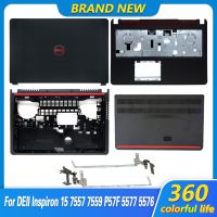 ใหม่ Case สำหรับ DEll Inspiron 15 7557 7559 P57F 5577 5576จอแอลซีดีด้านบนปกหลัง /Palmrest/ กรณีฐานด้านล่าง/ฝาครอบประตู/บานพับไม่สัมผัส