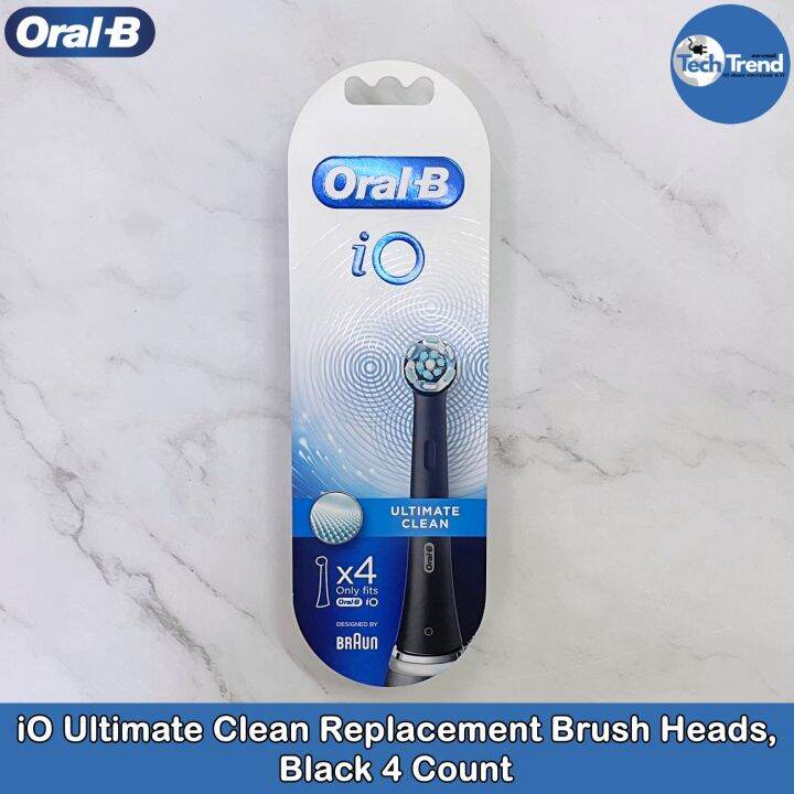 (OralB) iO Ultimate Clean Replacement Brush Heads 4 Count ออรัลบี หัว