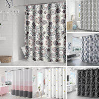 Bathroom curtain ม่านหนา พรมห้องน้ำ กันน้ำ กันแอบมอง 1.8x1.8ม.2ม.x2ม มีหลากหลายรูปแบบ