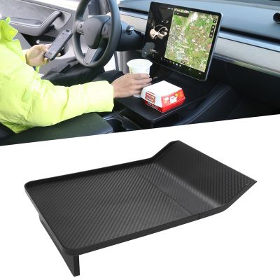 Center Console Alset Tray for Tesla Model Y Model 3 Food Eating Table Holding Your Essentials During Autopilot Road Trip
