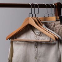 Hangers for Clothes Clothing Storage Wardrobe Organizer Have Non Slip Shoulder 360 Rotating Wood Shirt Dress Jacket Coat Hanger