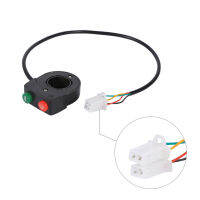 【ลดล้างสต๊อก】12V Horn Head Light Black On-Off ปุ่มสวิตช์ Handlebar สำหรับ รถจักรยานยนต์ Scooter