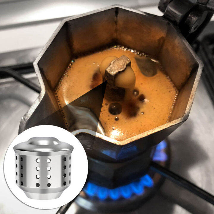 Moka Pot Stovetop Espresso Coffee Maker Accessories AntiSplash Valve