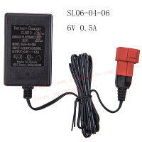 ที่ชาร์จแบตในรถสำหรับเด็กใน6.0V0.5A SL06-04-06E 6V Electric Car Riding Toy Battery Power Adapter Square Plug