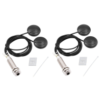 2X Guitar Pickups Acoustic Electric Piezo Transducer Microphone Contact for Guitar Violin Ukulele Mandolin Banjo Cello