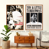 Otis Redding Singer ตกแต่ง Art โปสเตอร์ Wall Art ส่วนบุคคลของขวัญ Modern Family ตกแต่งห้องนอนผ้าใบโปสเตอร์ New