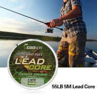 [HOT LIAXLLWISAAZH 534] COONOR 35lb / 45lb / 55lb 5เมตรสายการประมง Leadcore ถักพรางปลาคาร์พสายการประมงผมแท่นขุดเจาะตะกั่ว Core ตกปลารอก