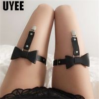 【YF】☸  UYEE Garters Leather Leg Harness Suspender Punk Elasticity Garter Thigh Chain Straps