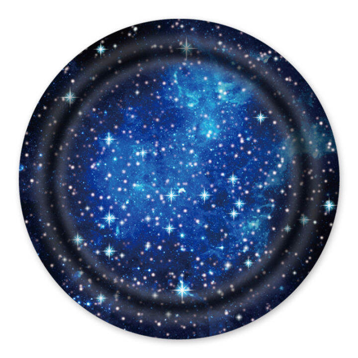 outer-space-theme-party-tableware-ชุด-galaxy-starry-sky-1st-happy-birthday-party-ตกแต่งเด็กผู้ใหญ่-supplies