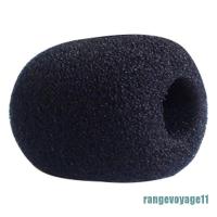 [ready stock] 5PCS Microphone Headset Grill Windscreen Sponge Foam Black Mic Cover [TH]