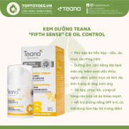 Kem dưỡng Teana Fifth Sense CB Oil Control Cream giúp kiềm dầu, kh.áng viêm