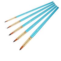 Nylon Hair Wooden Handle Watercolor Paint Brush Pen Set for Learning Diy Oil Acrylic Painting Art Paint Brushes Supplies