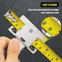 【CW】Metal Measuring Tape Clip Holder เครื่องมือวัดที่แม่นยำและชัดเจนอุปกรณ์ตำแหน่งงานไม้เครื่องมือวัดค้นหาเครื่องมือ