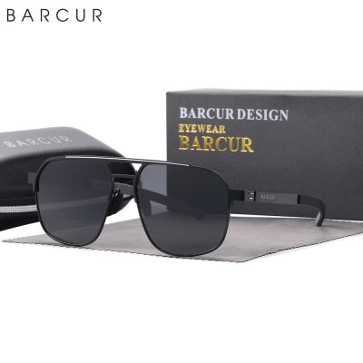 BARCUR Original Design แว่นตากันแดดโพลาไรซ์สำหรับผู้ชายผู้หญิง DIY วัดสวมใส่สบายแว่นตาสามารถใช้เป็นกรอบแสง