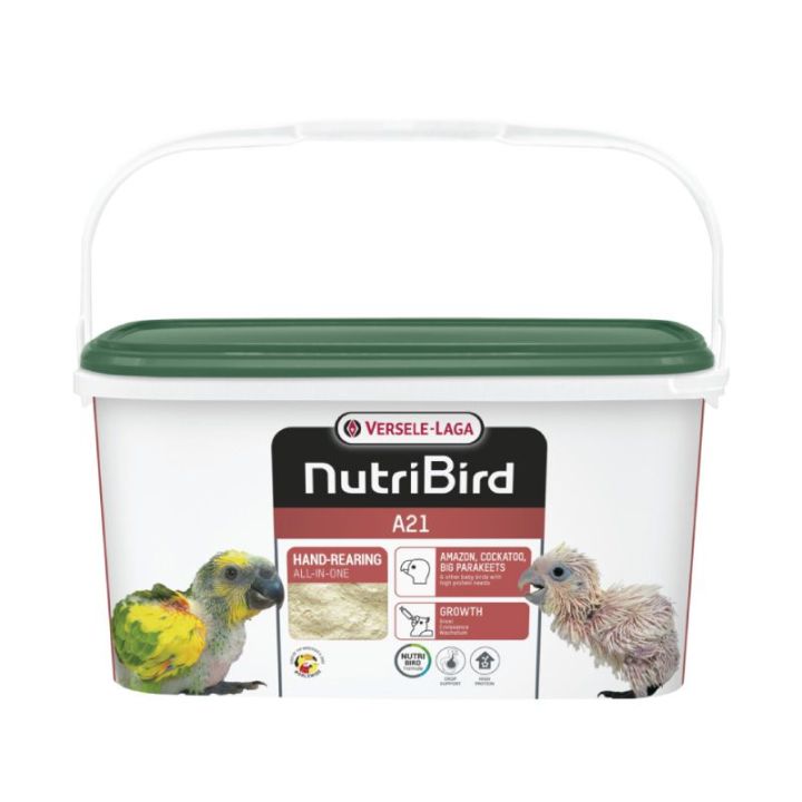 อาหารลูกป้อน-nutribird-a21-ฝาเขียว-แบ่งขาย-500g