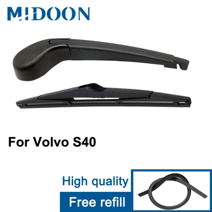 MIDOON Wiper 12" Rear Wiper Blade & Arm Set Kit For Volvo S40 MK2 wagon