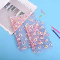 Special Offers 6 Hole Transparent A5 A6 Loose Leaf Ring Notebook Small Fresh Daisy Cover Notebook Kawaii Soft Shell Binder File Stationery