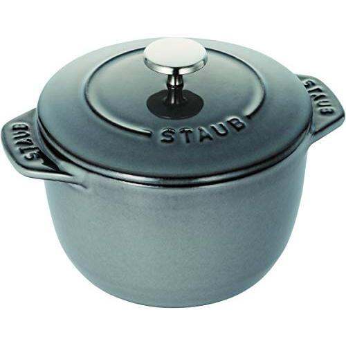 staub Stove La cocotte de GOHAN gray S 12cm rice cooker rice cooked 1