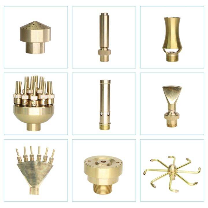 Rbcfhl 15 Types Of Fountain Nozzles Brass Sprinklers Garden Pond