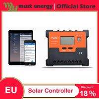 10A/20A/30A/40A/50A/60A PWM Solar Charge Controller 12V/24V Battery Equalizer Charger Solar Controll Regulator