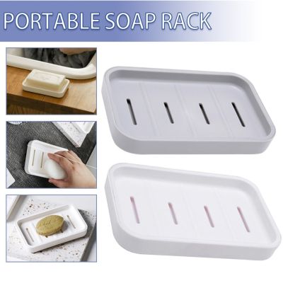 1pc Soap Holder Double Layer Drain Soaps Box Durable Plastic Hanging Soap Holders Bathroom Storage Decor Supplies Soap Dishes