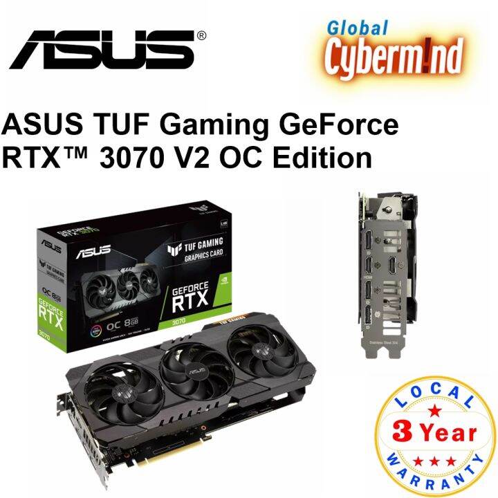 ASUS TUF Gaming GeForce RTX™ 3070 V2 OC Edition 8GB GDDR6 with LHR ...