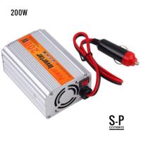 อินเวอร์เตอร์  12V200W เครื่องแปลงไฟรถเป็นไฟบ้าน ตัวแปลงไฟรถ ใช้อุปกรณ์ไฟบ้านได้ในรถ DC 12V to AC 220V 200W