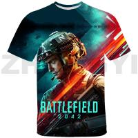 เสื้อยืด Battlefield 2042แฟชั่น1ตัวเสื้อยืดลายการ์ตูนสำหรับวัยรุ่น3D เสื้อยืดอะนิเมะเกมยิงเสื้อยืดคอกลมสำหรับผู้ชาย