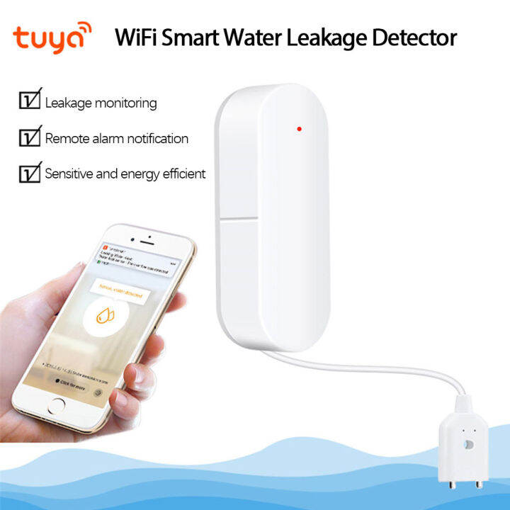 Dxy Tuya Wifi Smart Water Detector Water Leakage Alarm Water Level 