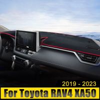 แผ่นรองฝาปิดแผงควบคุมสำหรับโตโยต้า2019 2020 2021 2022 2023 RAV 4รถไฮบริด XA50