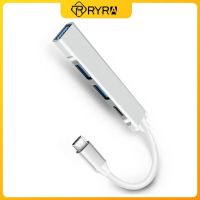 RYRA ฮับ USB C 4ฮับพอร์ต USB ฮับ USB 3.0 OTG ความเร็วสูง Type-C Splitter คอมพิวเตอร์แล็ปท็อปแมคบุ๊ค PC อุปกรณ์เสริมแท่นวางมือถือ Multiport