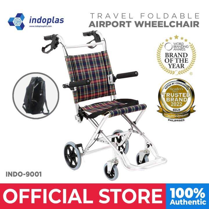 Indoplas Foldable Travel Airport Wheelchair Indo9001 | Lazada PH