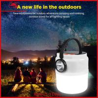 [Arrive 1-3 Days]LED Solar Portable Lantern Power Display Hanging Garden Decoration Lamp Waterproof Dimmable with Hook USB Rechargeable Outdoor Travel Lighting