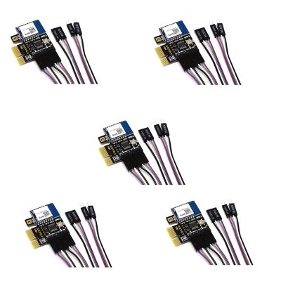 5X Tuya Wifi Computer Power Reset Switch PCIe Card for PC Computer,APP Remote Control,Support Google Home,MINI Card