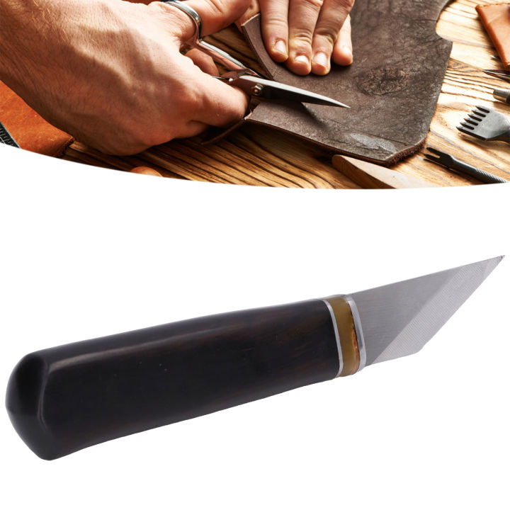 Leather?Skiving?Knife, Stainless Steel Blade Leather?Cutting?Knife For  Trimming For DIY Leathercraft Cutting 