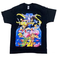 【New】เสื้อยืดผ้าฝ้ายพิมพ์ลายแฟชั่น BOOTLEG MANIA SAILORMOON 90S TEE