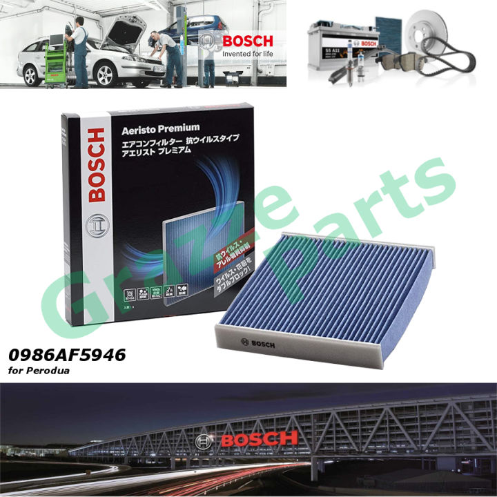 Bosch Aeristo Premium Activated Carbon Cabin Air Filter 0986AF5946 for  Perodua Myvi 1.3 1.5 (1st Gen) 2005-2011